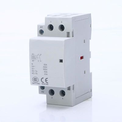 2NO喧騒の柵AC世帯のモジュラー接触器2P 63A 220V 230V 50/60Hz NC無し