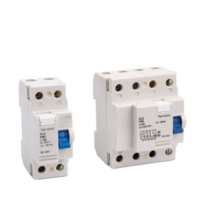 電磁石のタイプ残りの現在の遮断器4ポーランド人63A 30ma RCCB